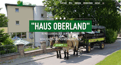 Desktop Screenshot of hotel-haus-oberland.de