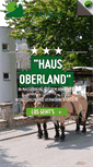 Mobile Screenshot of hotel-haus-oberland.de